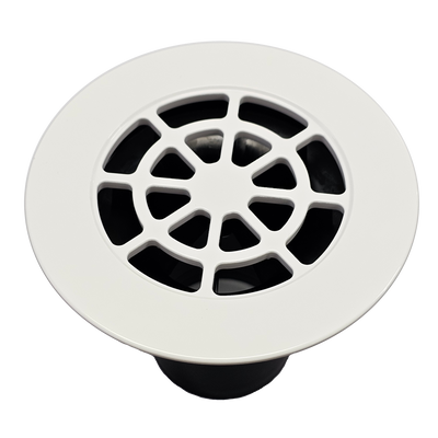 EasyClean Waste Lid Assembly for Showers - White