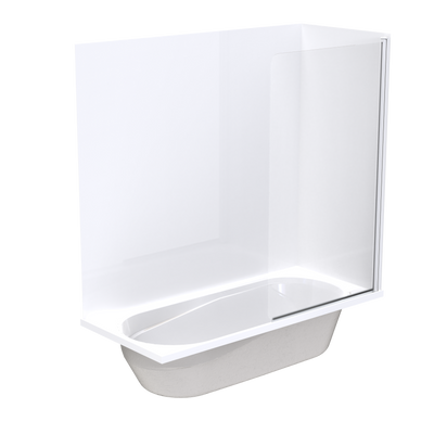 Pacific Swing Panel Acrylic Wall Shower over Bath