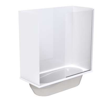 Pacific Swing Panel Acrylic Wall Shower over Bath