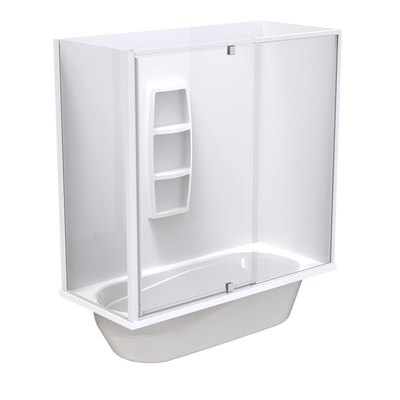 Pacific Enclosure Acrylic Wall Shower over Bath