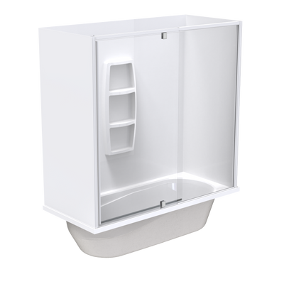 Pacific Enclosure Acrylic Wall Shower over Bath