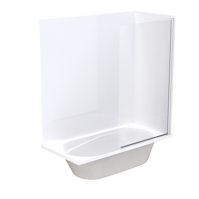 Pacific Swing Panel Acrylic Wall Shower over Bath