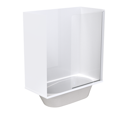 Pacific Swing Panel Acrylic Wall Shower over Bath