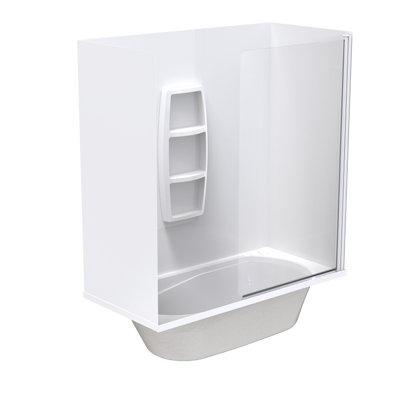Pacific Swing Panel Acrylic Wall Shower over Bath