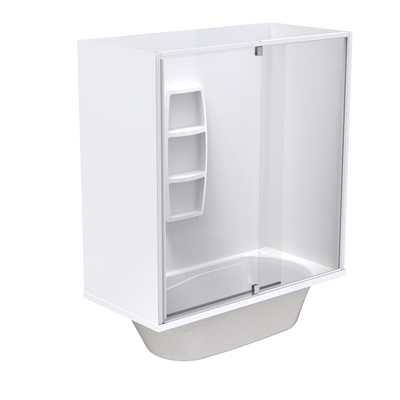 Pacific Enclosure Acrylic Wall Shower over Bath