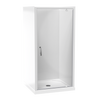 Pacific Square 3 Sided Pivot Door Acrylic Wall Shower