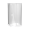 Pacific Round 2 Sided Sliding Door Acrylic Wall Shower