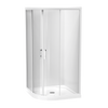 Pacific Round 2 Sided Sliding Door Acrylic Wall Shower