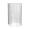 Pacific Round 2 Sided Sliding Door Acrylic Wall Shower