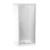 Pacific Square 3 Sided Pivot Door Acrylic Wall Shower