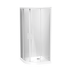 Pacific Round 2 Sided Sliding Door Acrylic Wall Shower