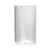Pacific Round 2 Sided Sliding Door Acrylic Wall Shower