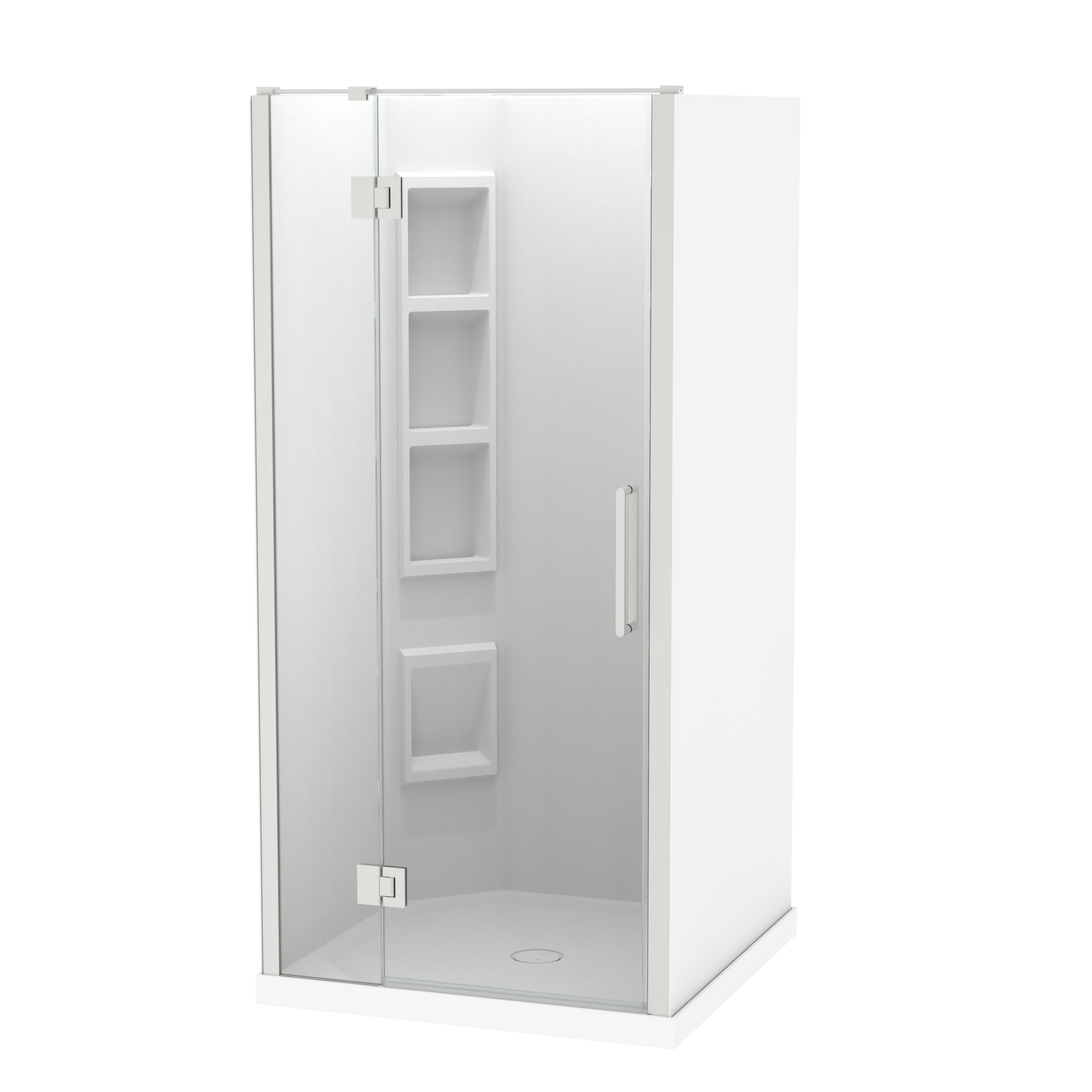Raya Shower 1000x1000mm Acrylic Wall | Clearlite - Coming mid July 2026