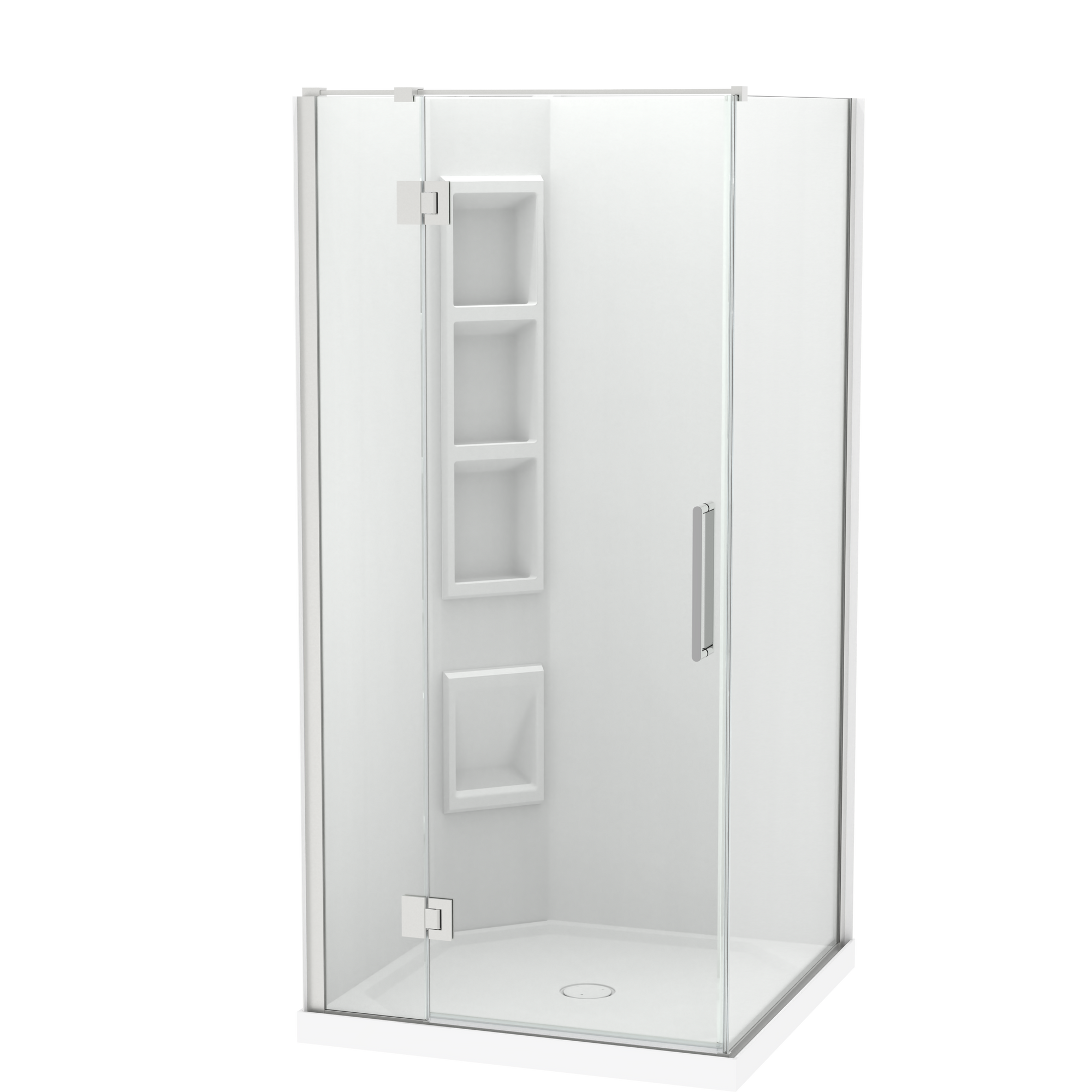Raya Shower 1000x1000mm Acrylic Wall | Clearlite - Coming mid July 2026