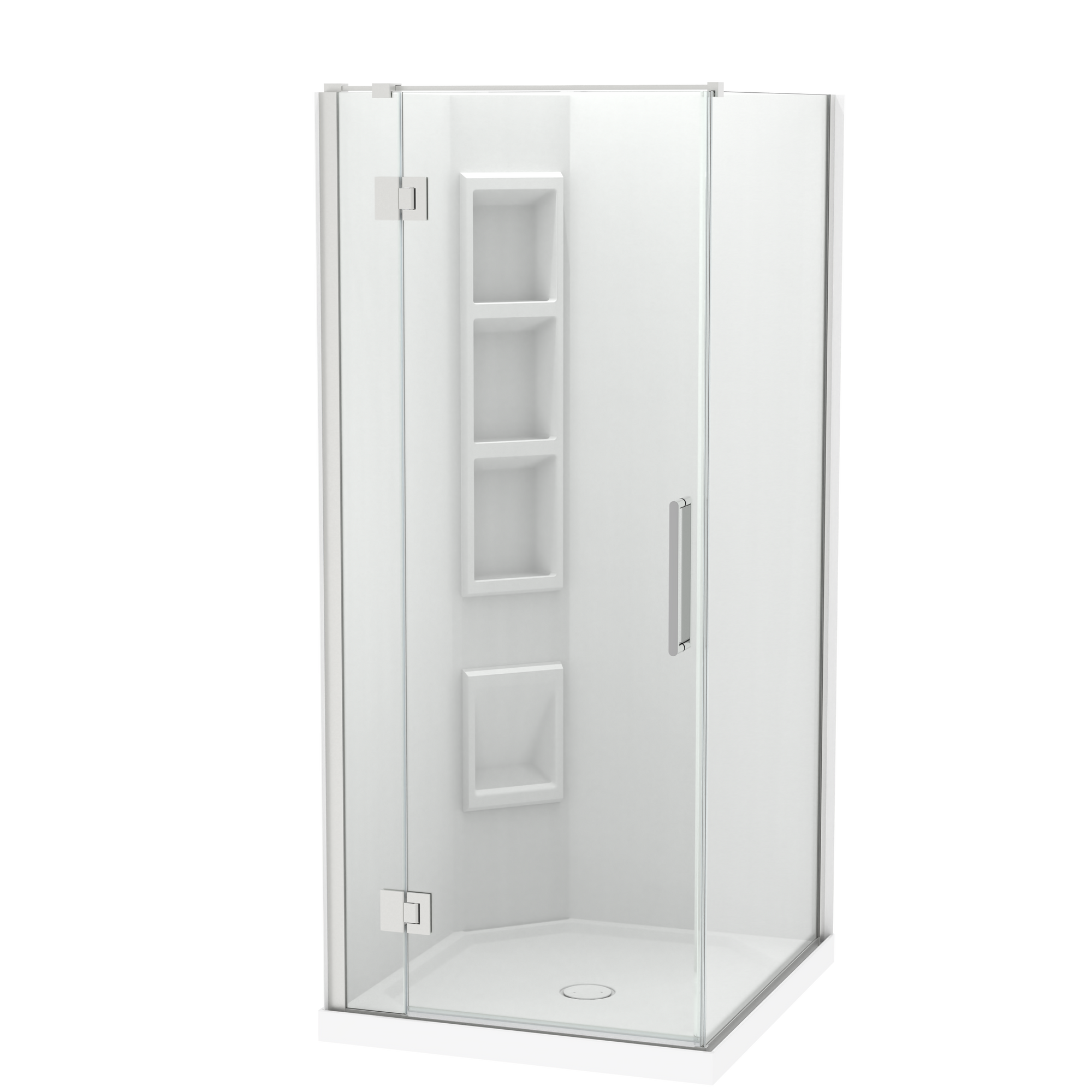 Raya Shower 1000x900mm Acrylic Wall | Clearlite - Coming mid July 2026