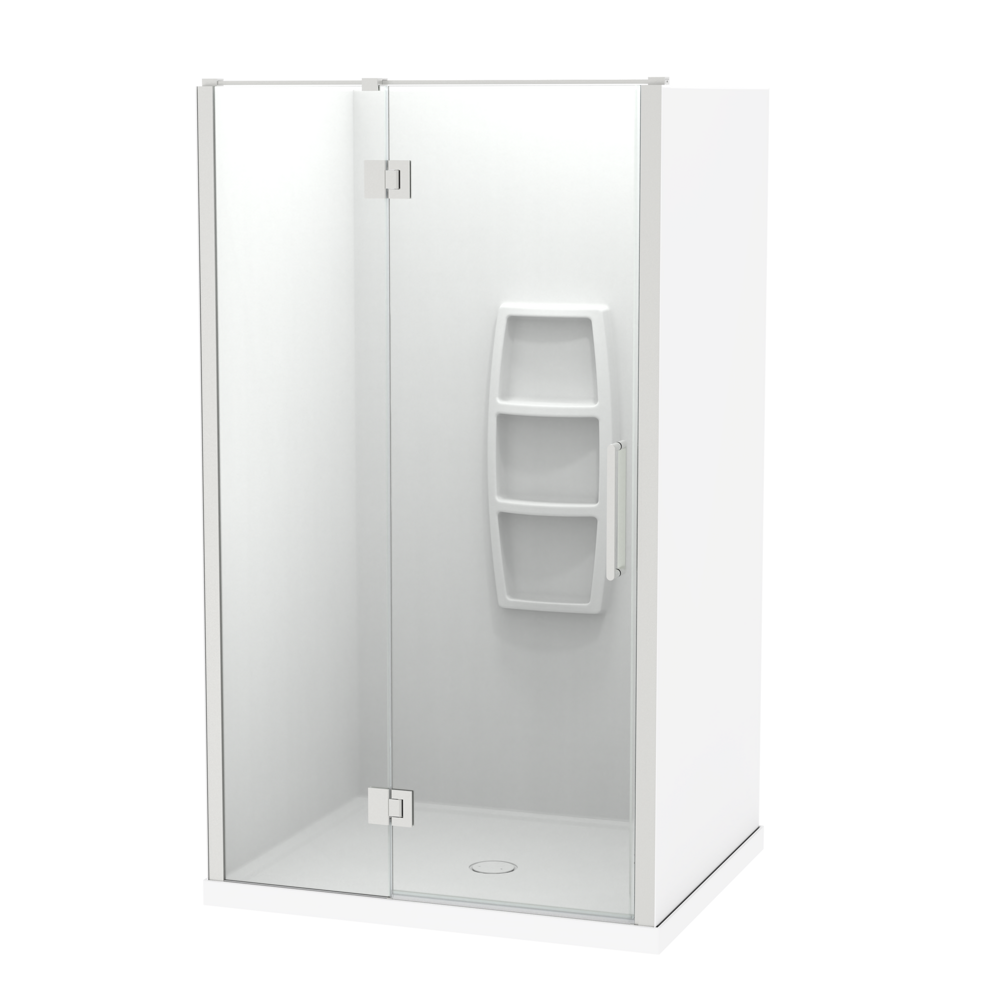 Raya Shower 1200x800mm Acrylic Wall | Clearlite - Coming mid July 2026