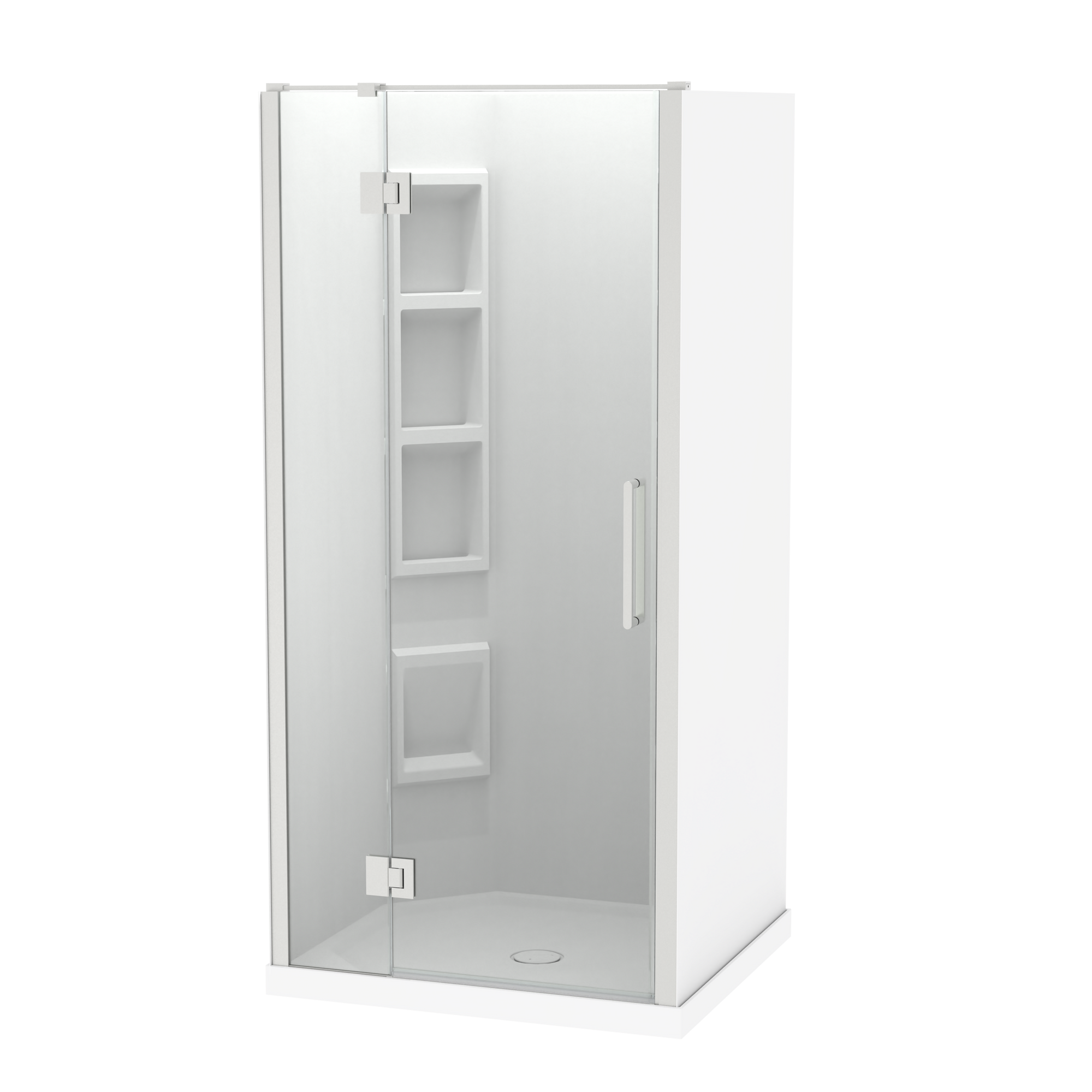 Raya Shower 1000x900mm Acrylic Wall | Clearlite - Coming mid July 2026