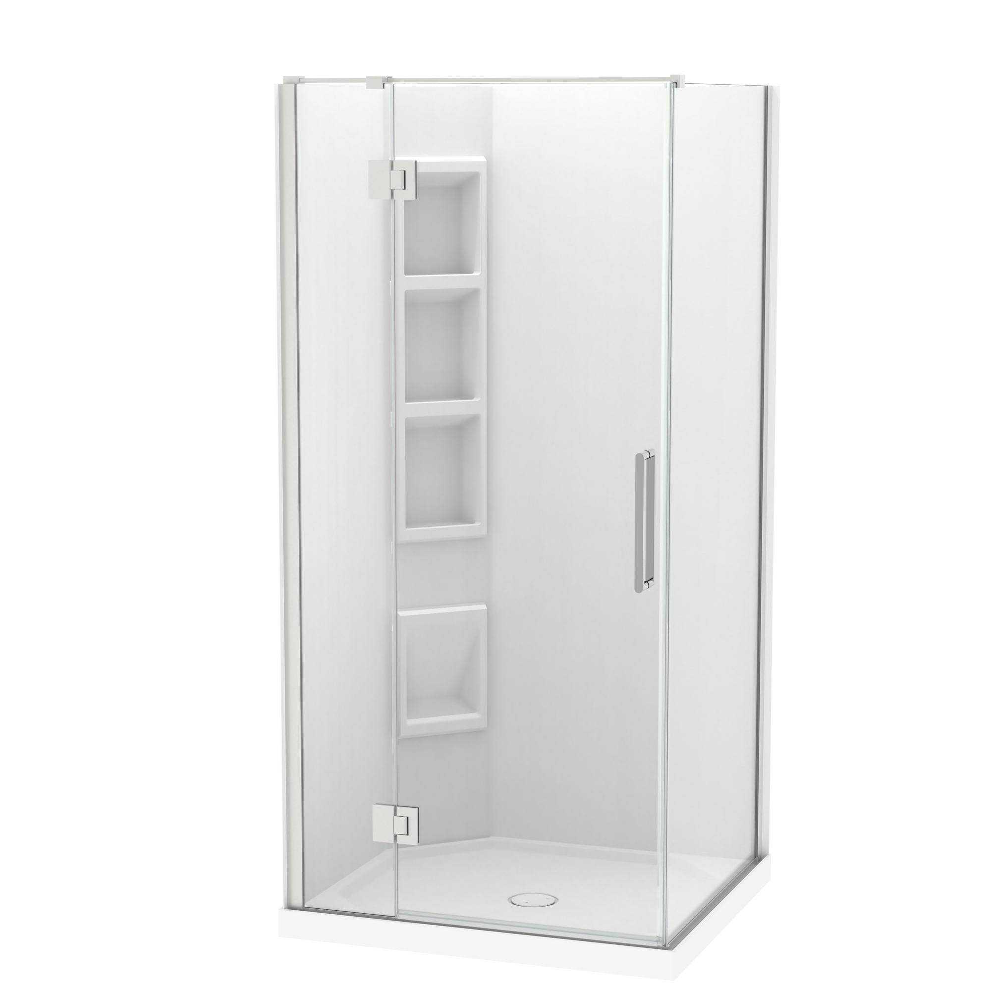 Raya Shower 1000x900mm Acrylic Wall | Clearlite - Coming mid July 2026