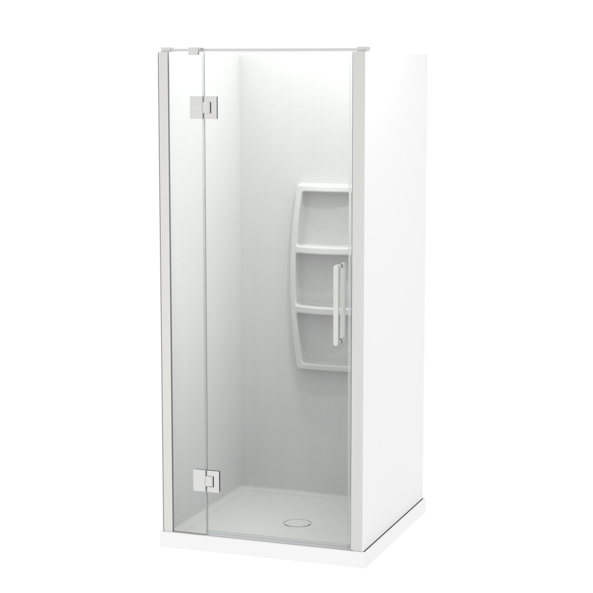 Raya Shower 900x900mm Acrylic Wall | Clearlite - Coming mid July 2026