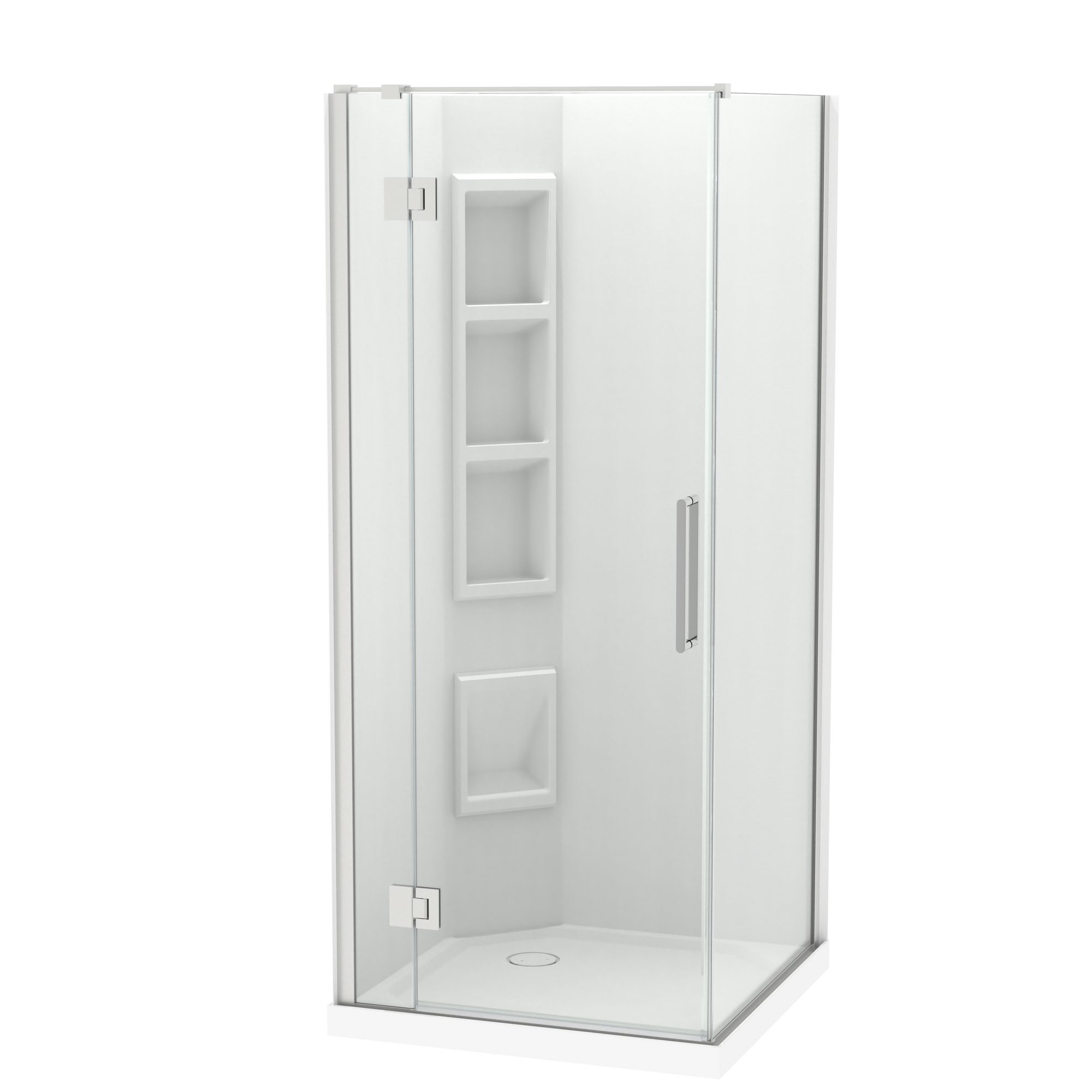 Raya Shower 900x900mm Acrylic Wall | Clearlite - Coming mid July 2026