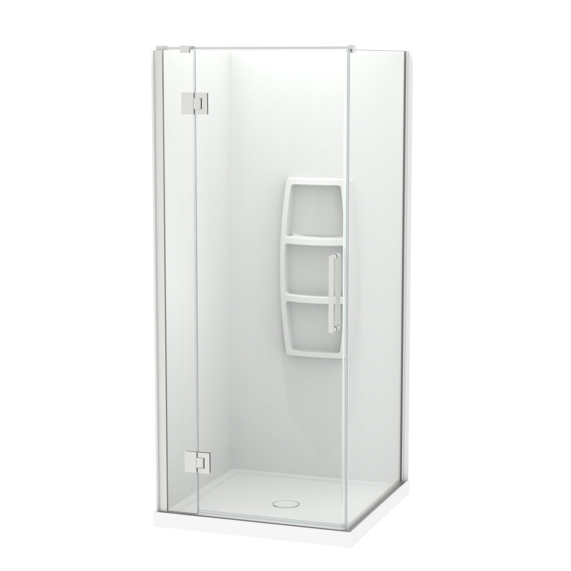 Raya Shower 900x900mm Acrylic Wall | Clearlite - Coming mid July 2026