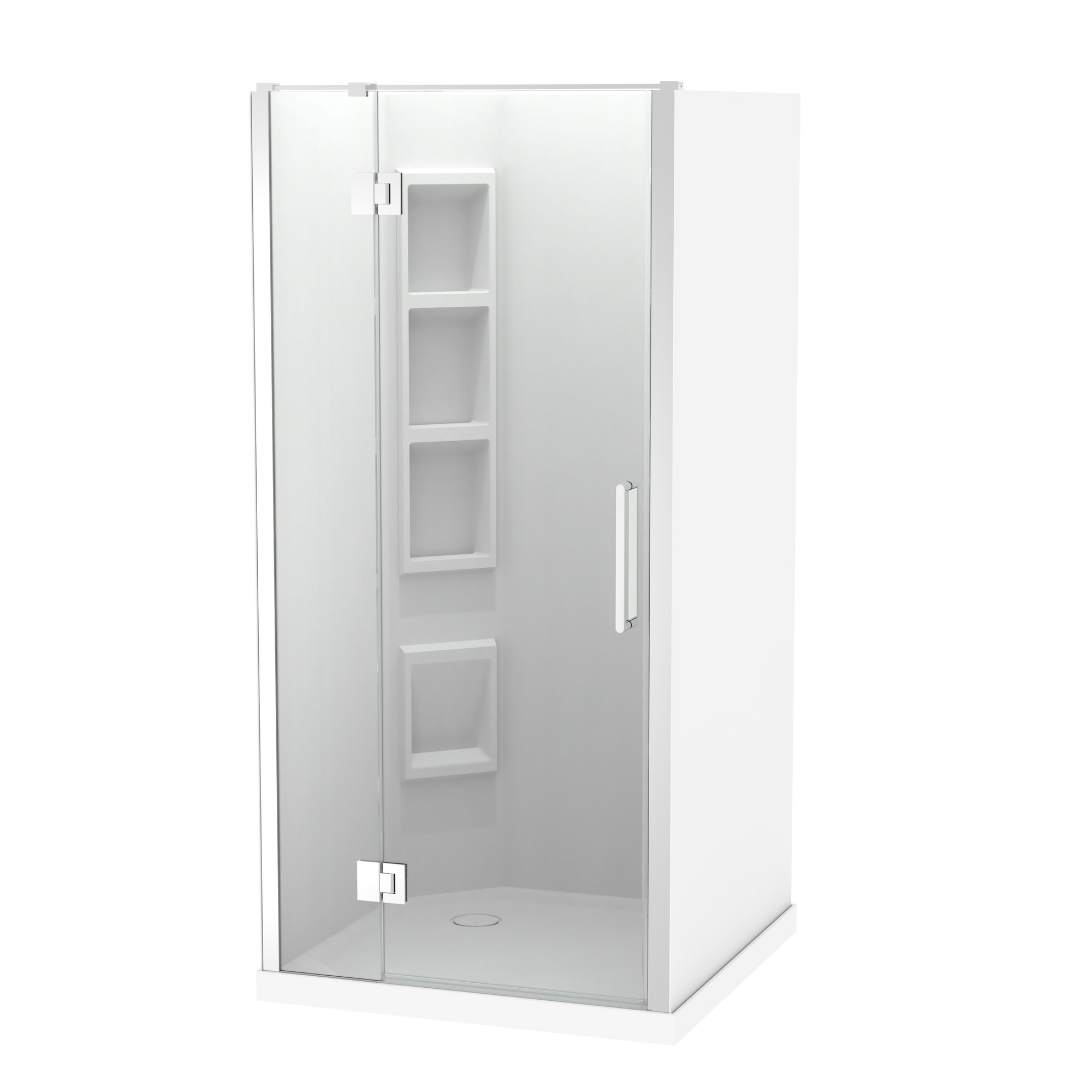 Raya Shower 1000x1000mm Acrylic Wall | Clearlite - Coming mid July 2026