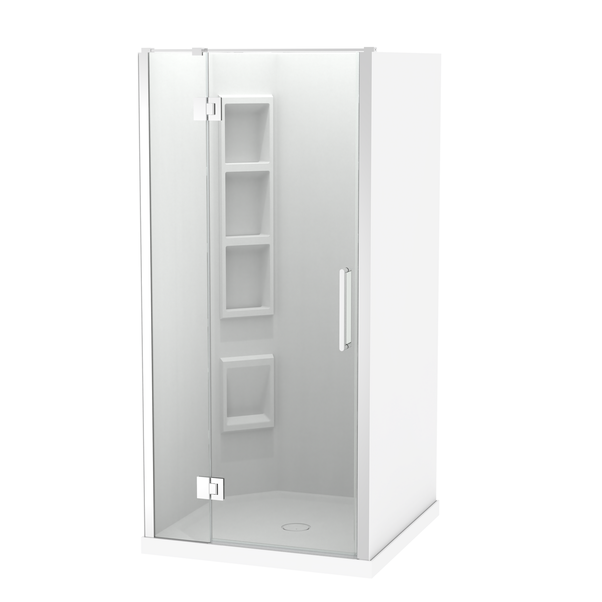 Raya Shower 1000x1000mm Acrylic Wall | Clearlite - Coming mid July 2026