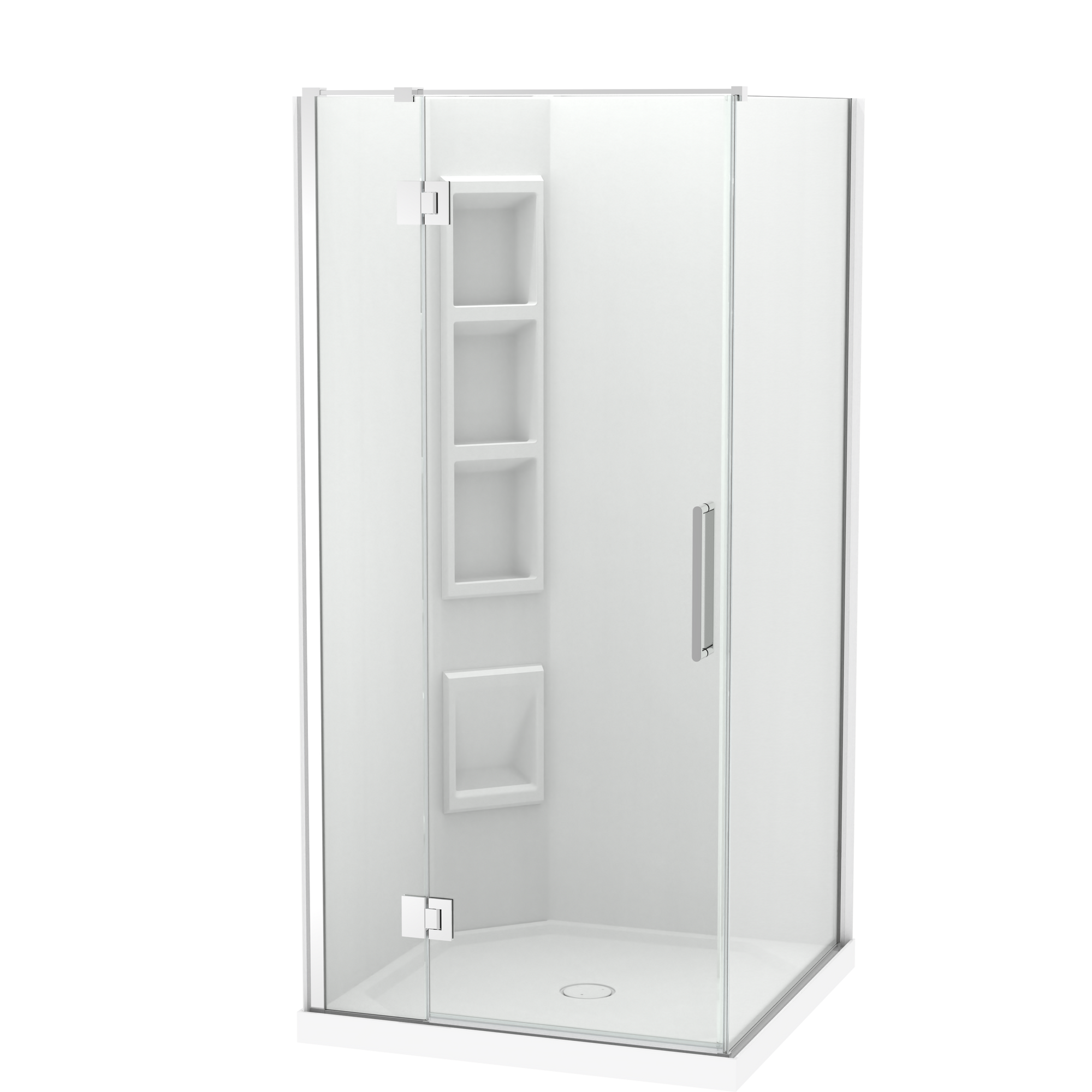 Raya Shower 1000x1000mm Acrylic Wall | Clearlite - Coming mid July 2026