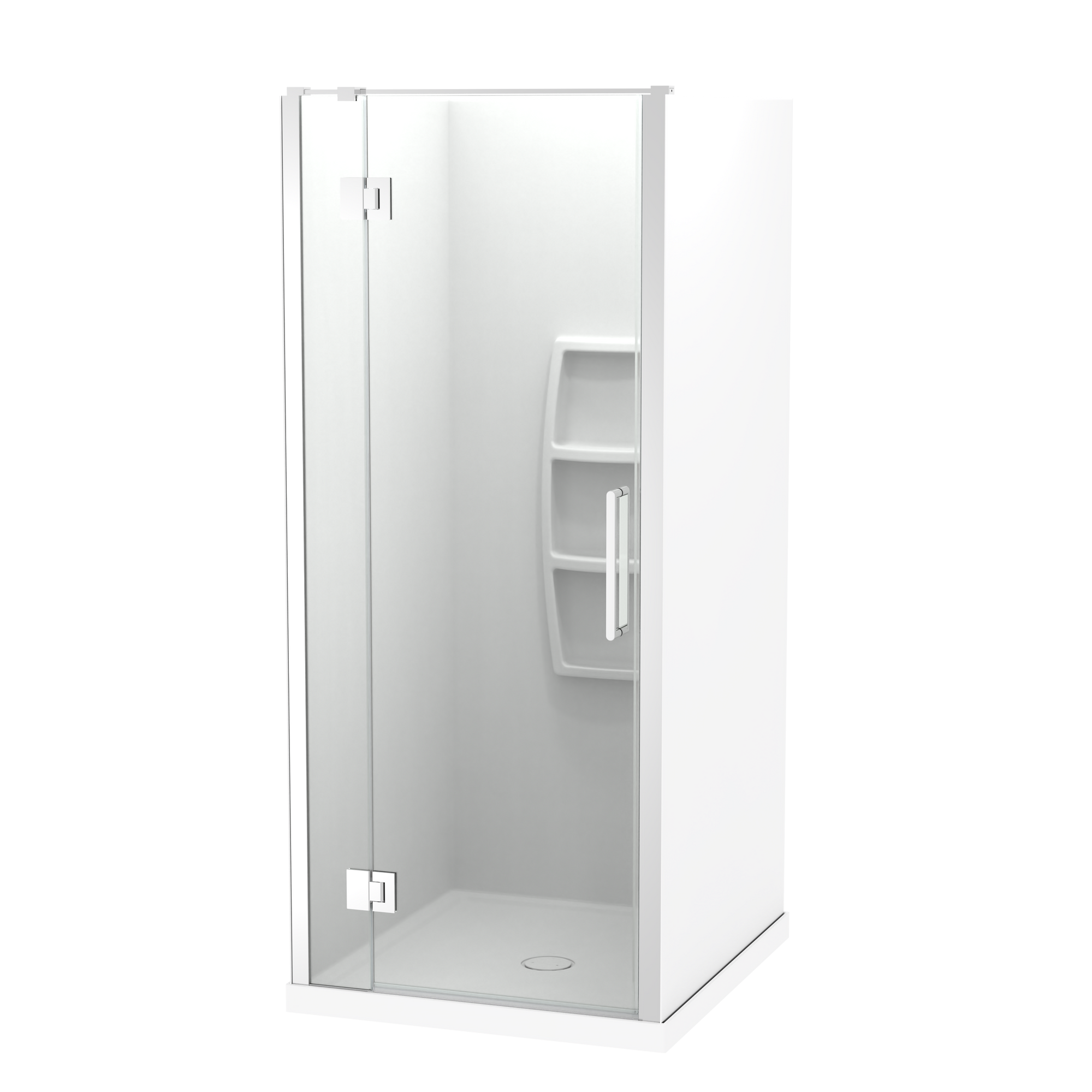 Raya Shower 1000x900mm Acrylic Wall | Clearlite - Coming mid July 2026