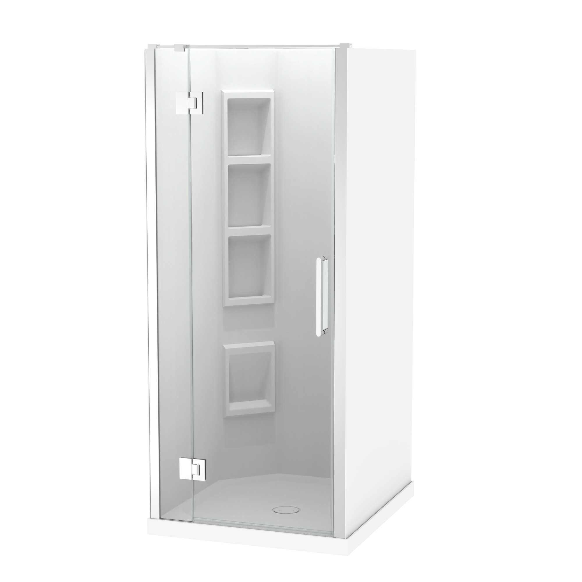 Raya Shower 1000x900mm Acrylic Wall | Clearlite - Coming mid July 2026