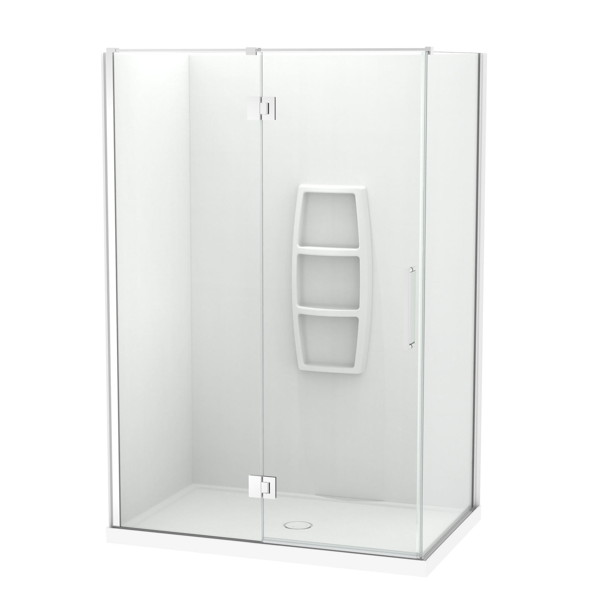 Raya Shower 1400x900mm Acrylic Wall | Clearlite - Coming mid July 2026