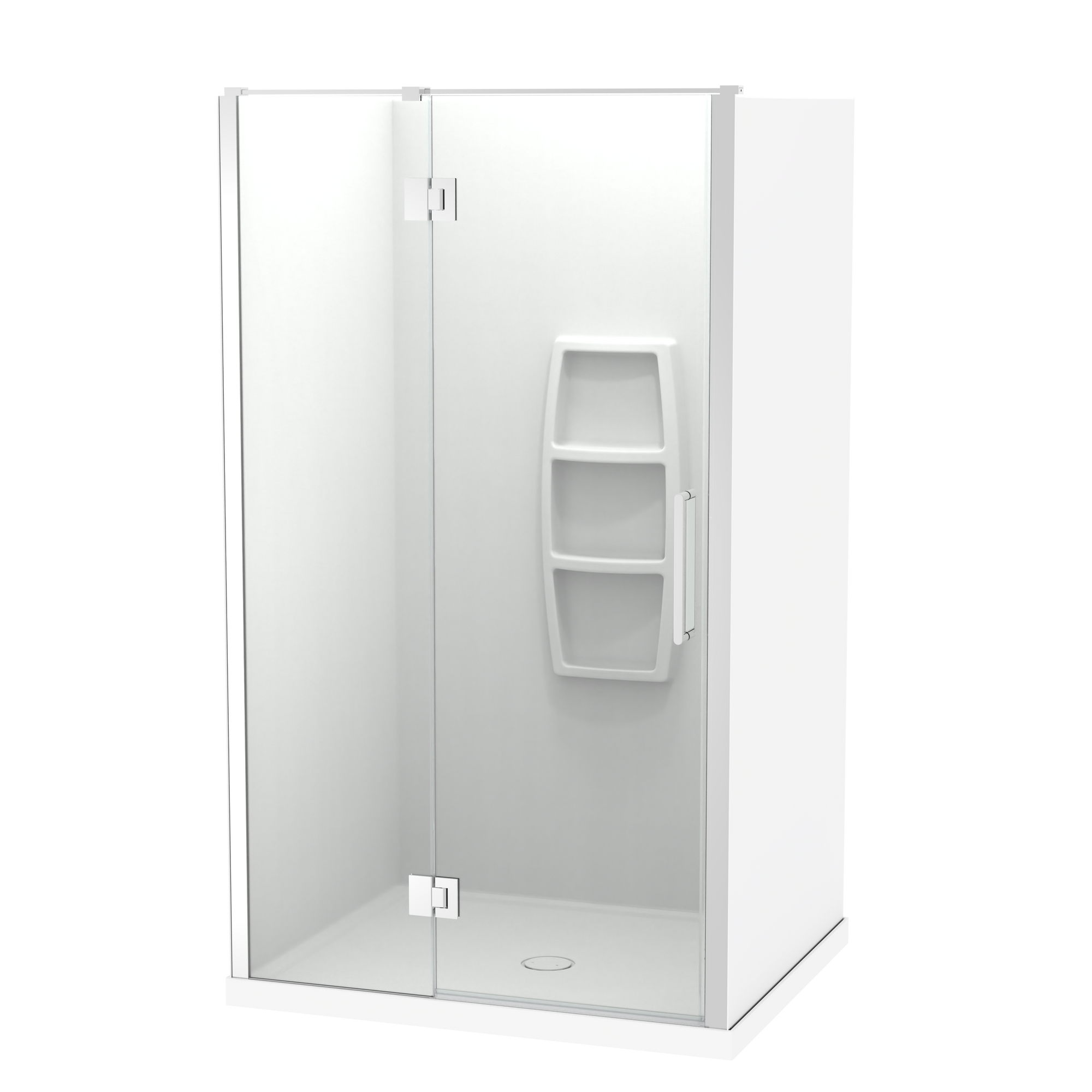Raya Shower 1200x800mm Acrylic Wall | Clearlite - Coming mid July 2026