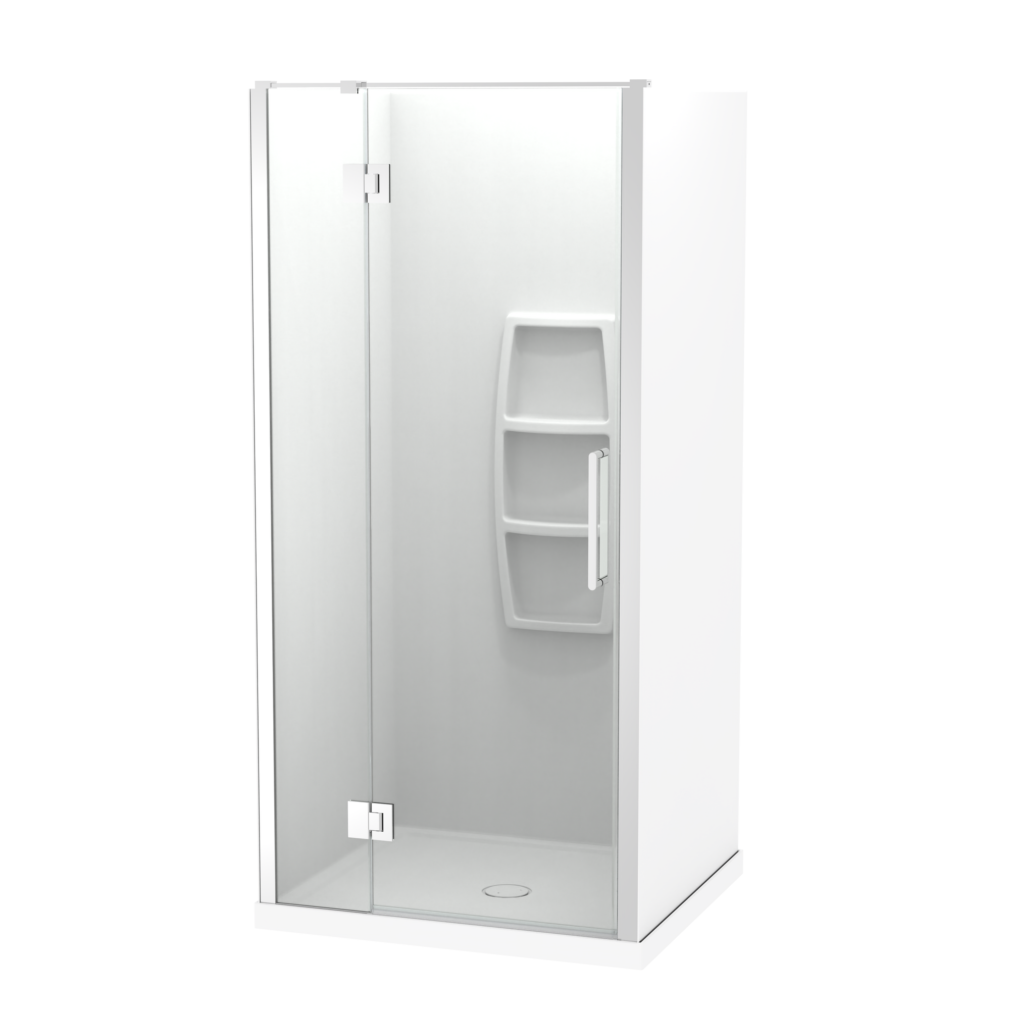 Raya Shower 1000x900mm Acrylic Wall | Clearlite - Coming mid July 2026
