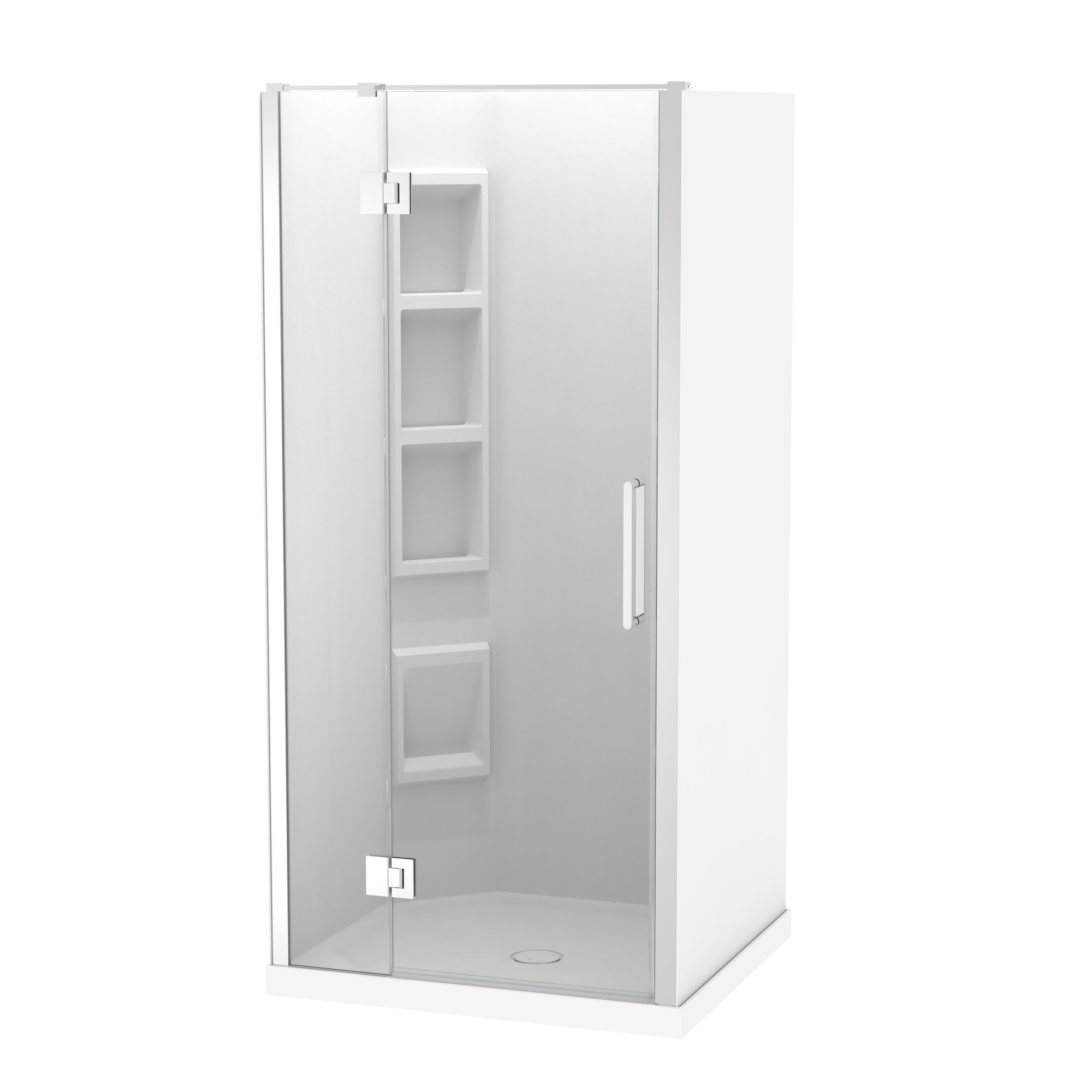 Raya Shower 1000x900mm Acrylic Wall | Clearlite - Coming mid July 2026