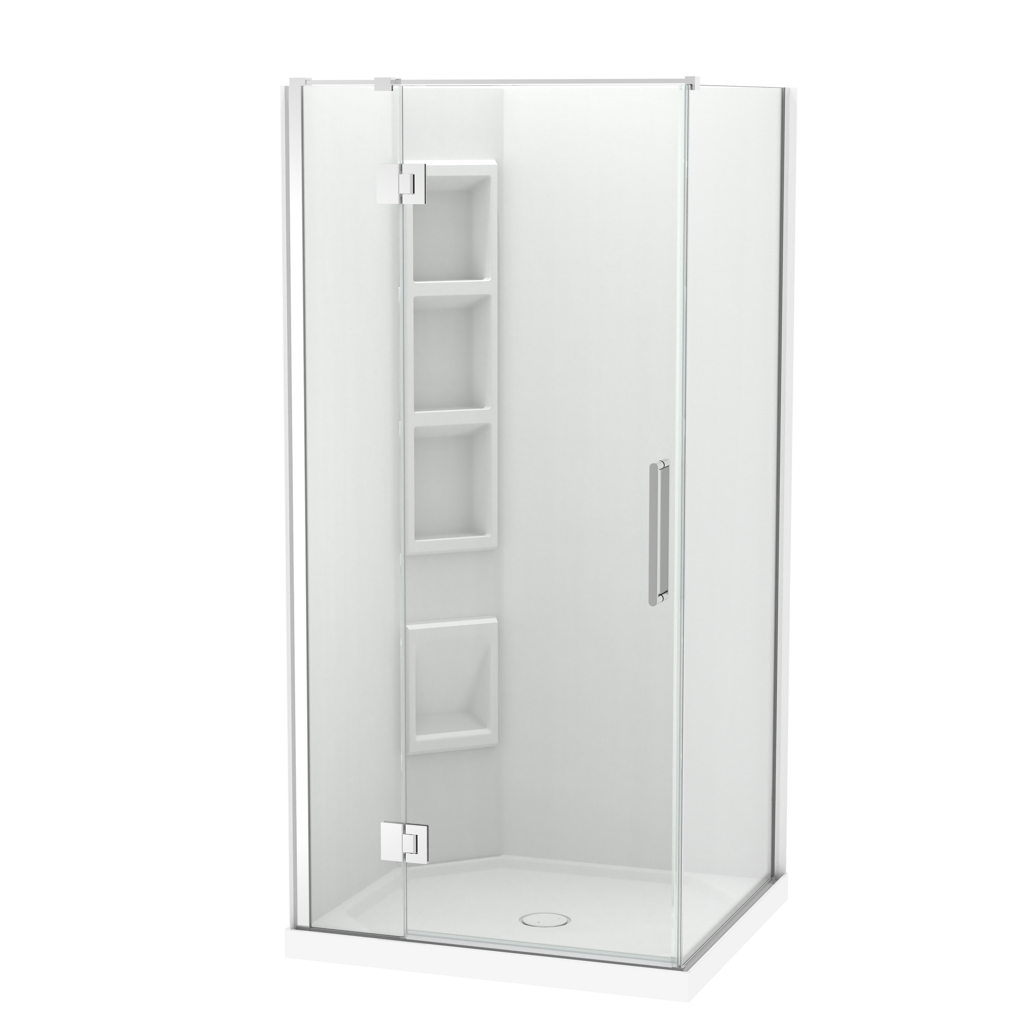 Raya Shower 1000x900mm Acrylic Wall | Clearlite - Coming mid July 2026