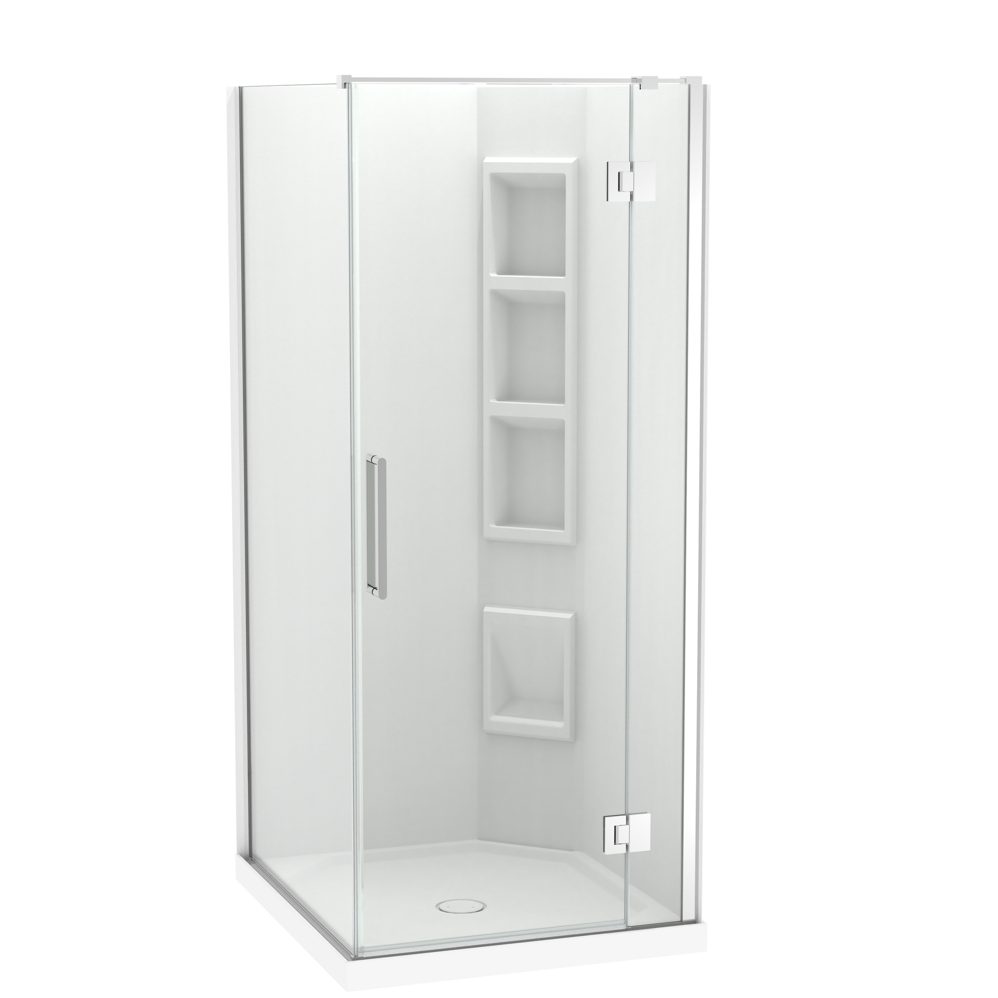 Raya Shower 1000x900mm Acrylic Wall | Clearlite - Coming mid July 2026