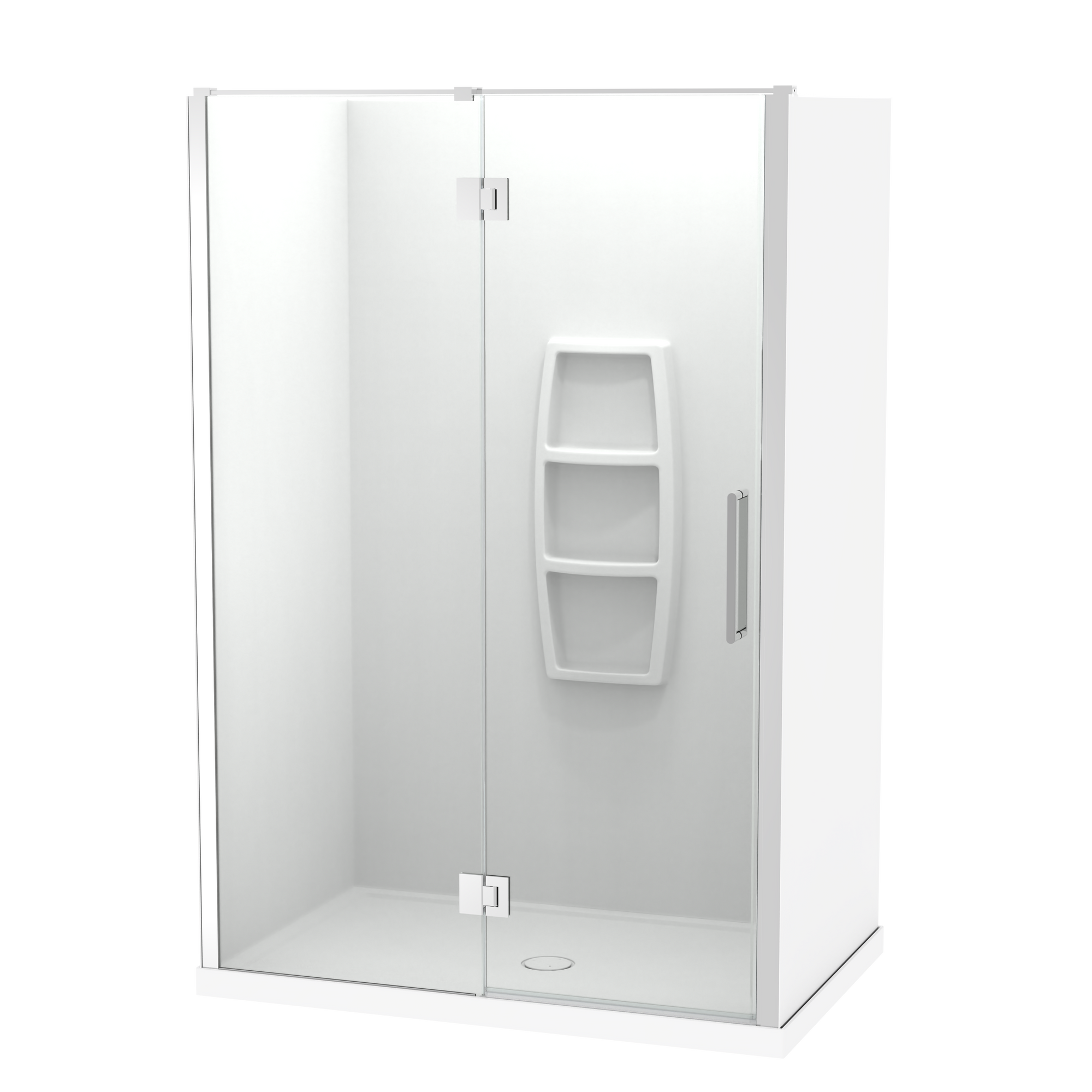 Raya Shower 1400x900mm Acrylic Wall | Clearlite - Coming mid July 2026