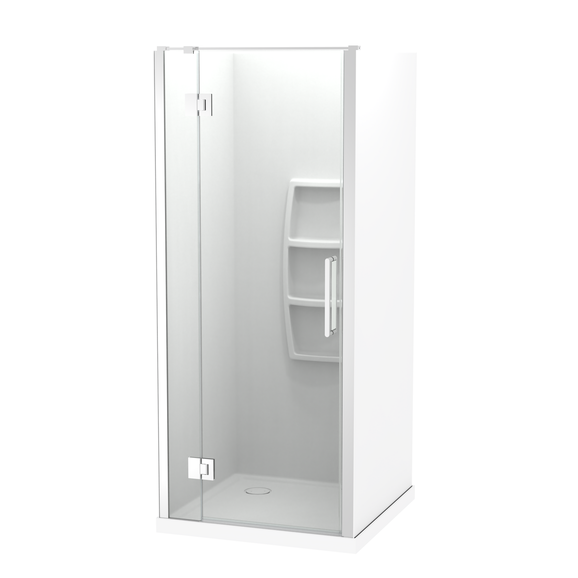 Raya Shower 900x900mm Acrylic Wall | Clearlite - Coming mid July 2026