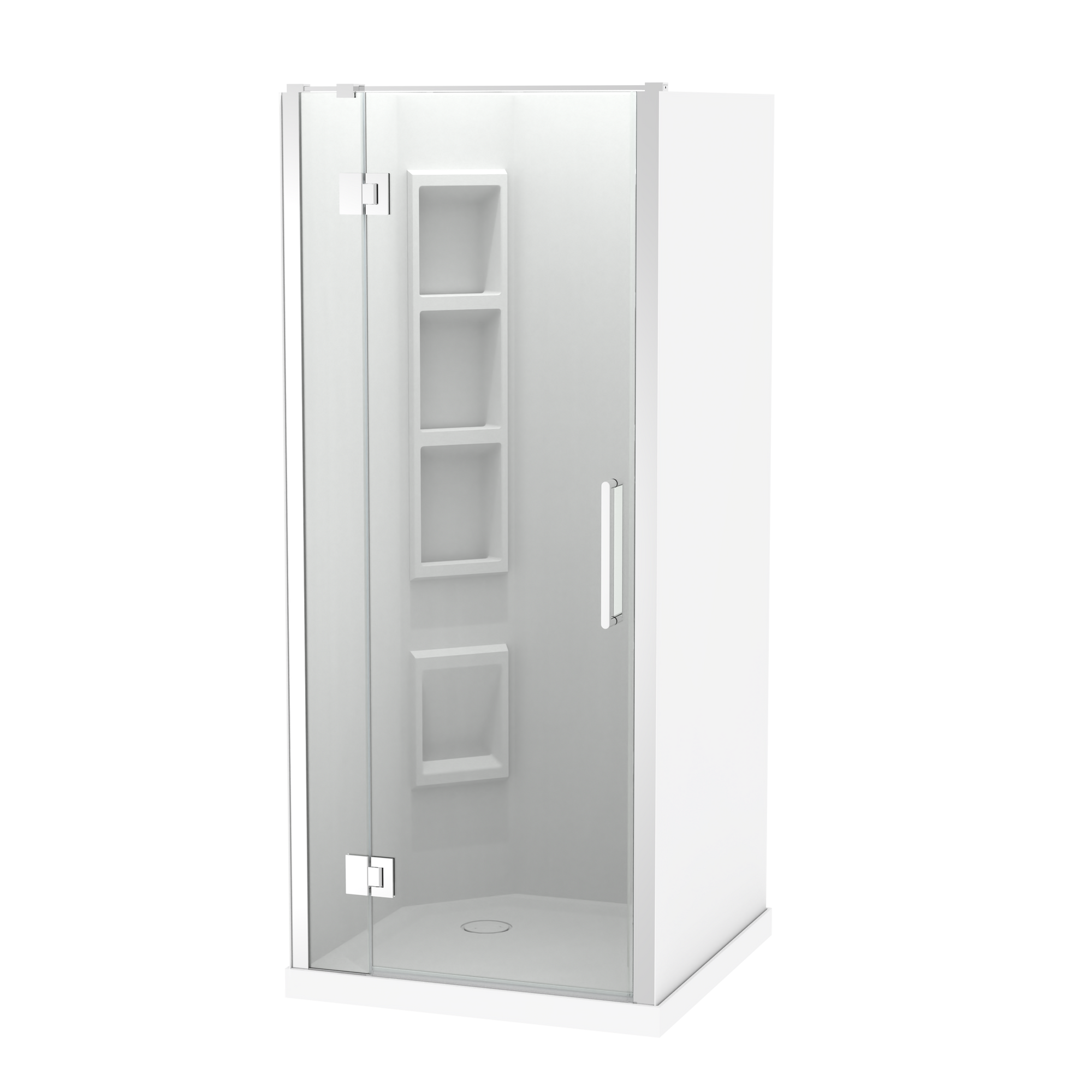 Raya Shower 900x900mm Acrylic Wall | Clearlite - Coming mid July 2026