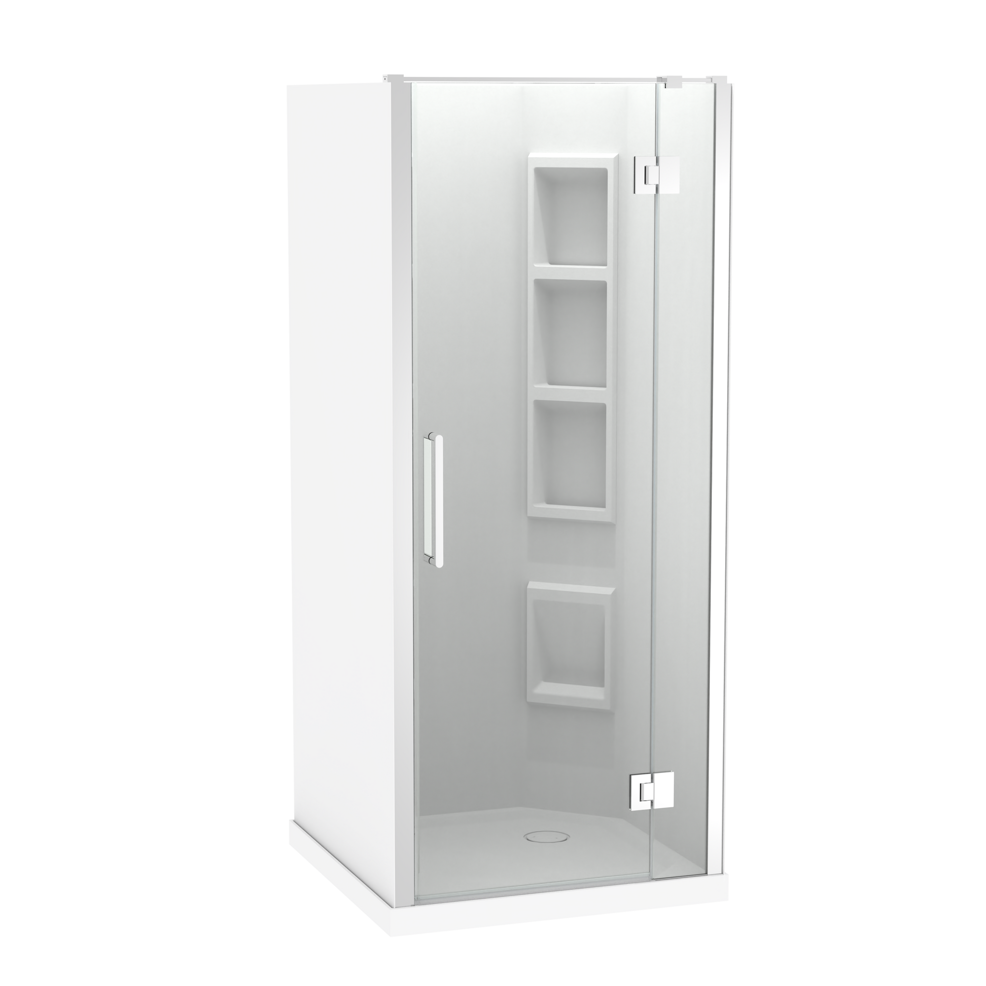 Raya Shower 900x900mm Acrylic Wall | Clearlite - Coming mid July 2026