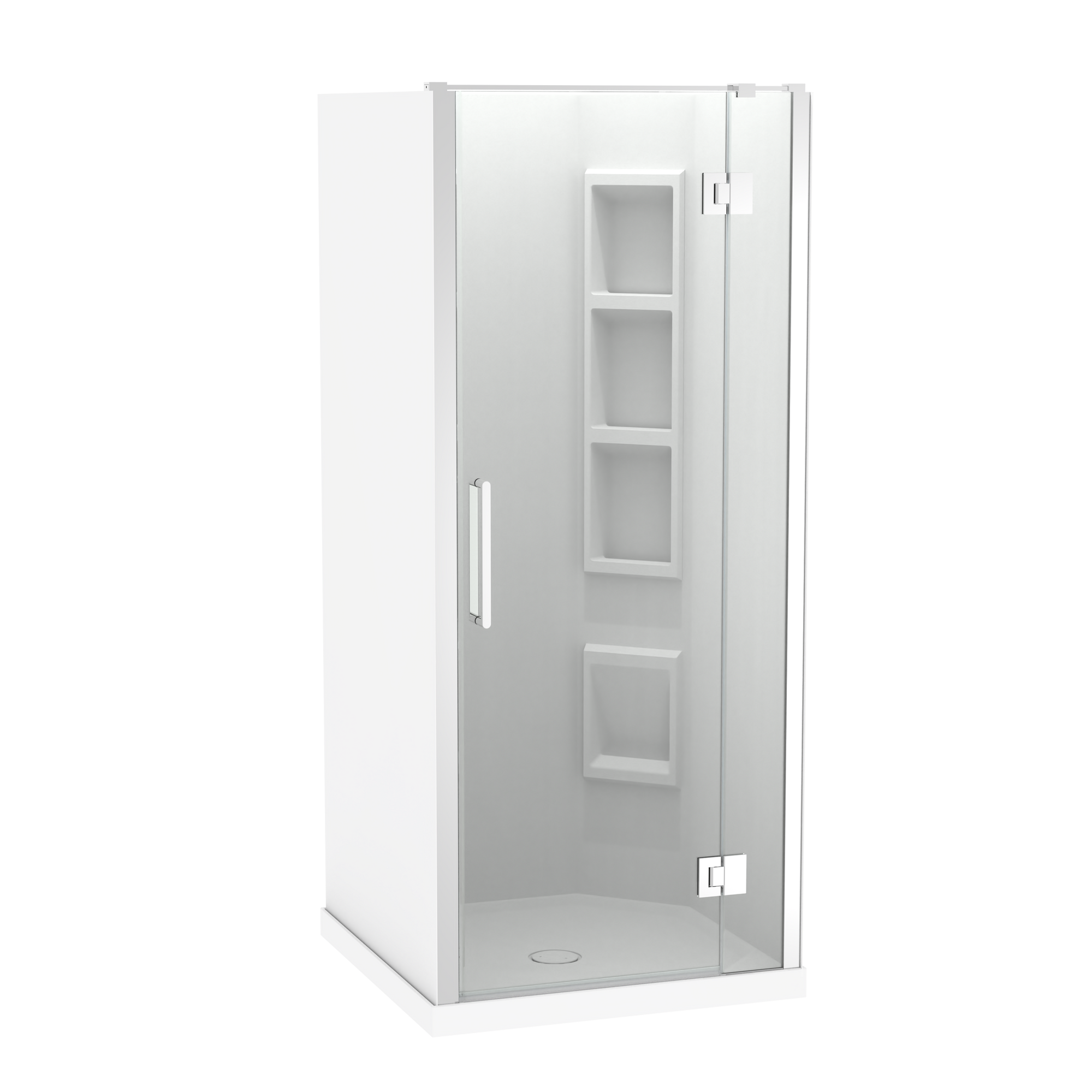 Raya Shower 900x900mm Acrylic Wall | Clearlite - Coming mid July 2026