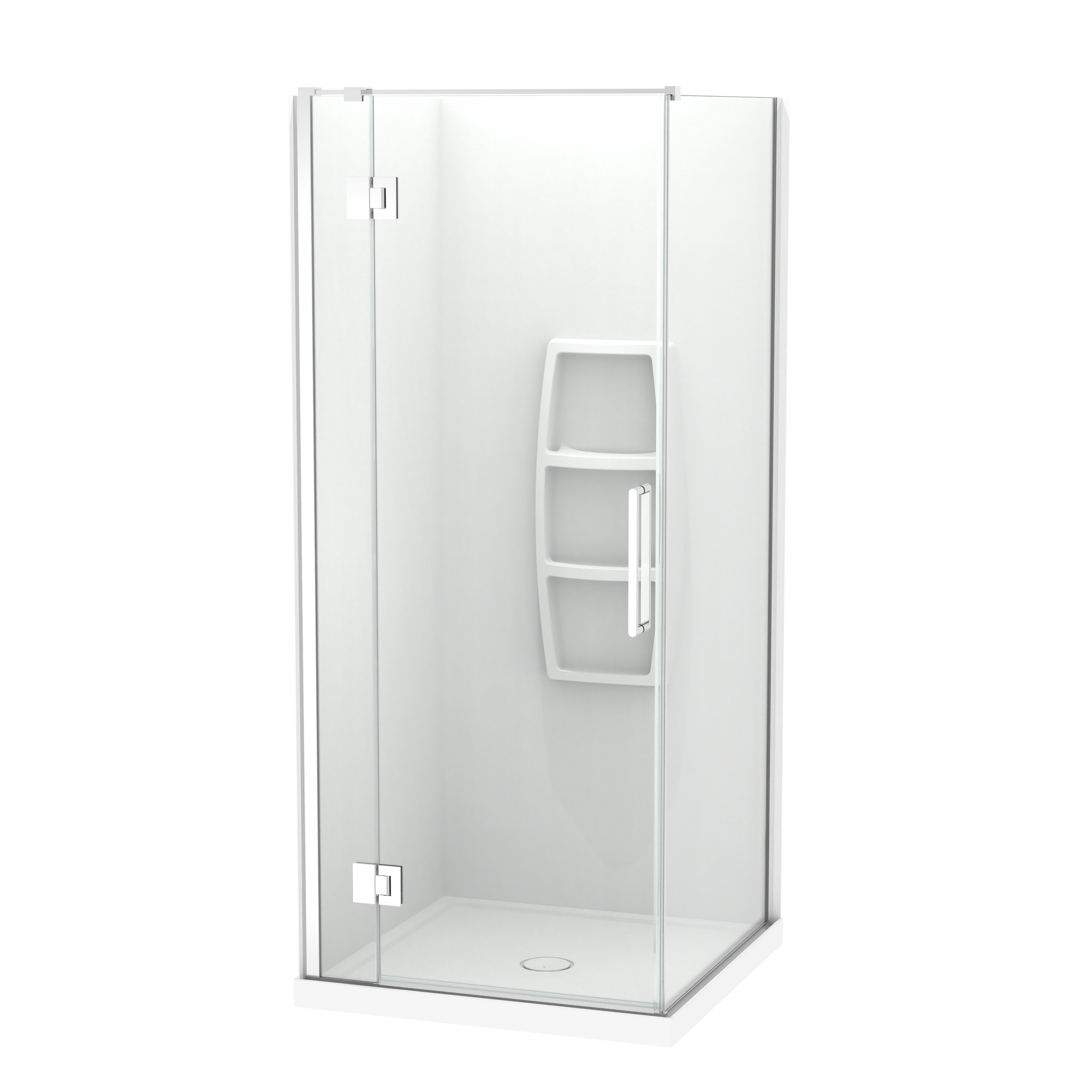 Raya Shower 900x900mm Acrylic Wall | Clearlite - Coming mid July 2026