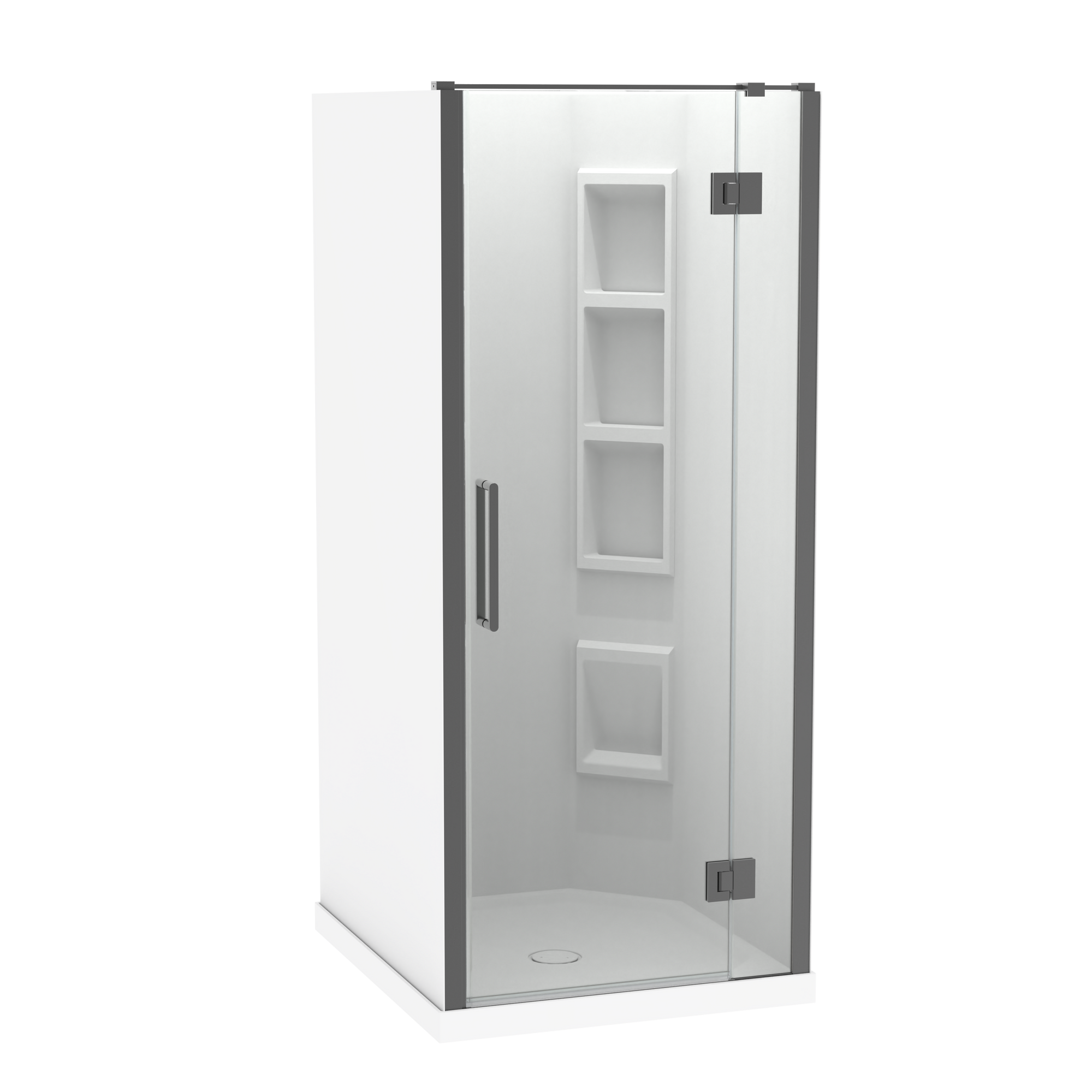 Raya Shower 1000x900mm Acrylic Wall | Clearlite - Coming mid July 2026