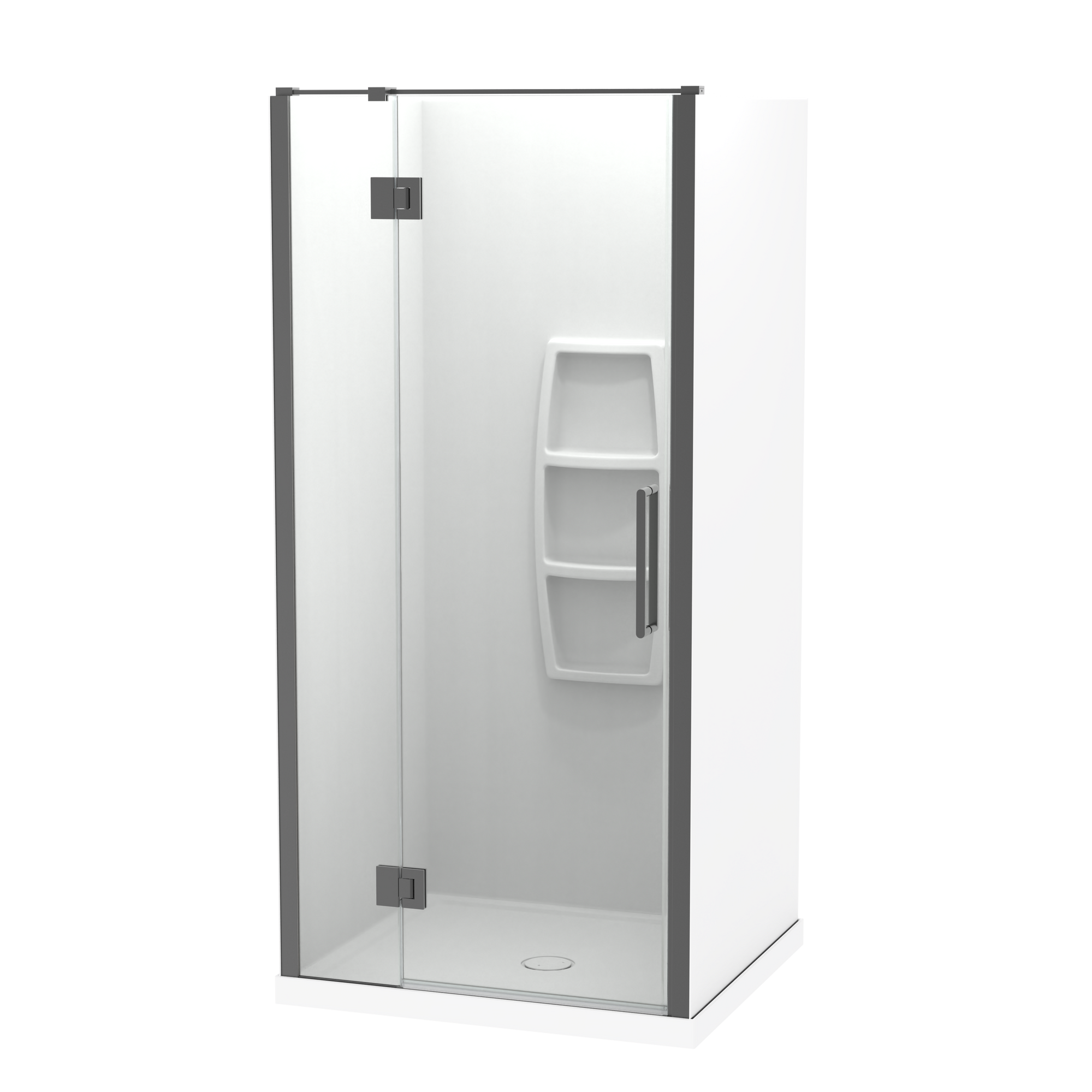 Raya Shower 1000x900mm Acrylic Wall | Clearlite - Coming mid July 2026