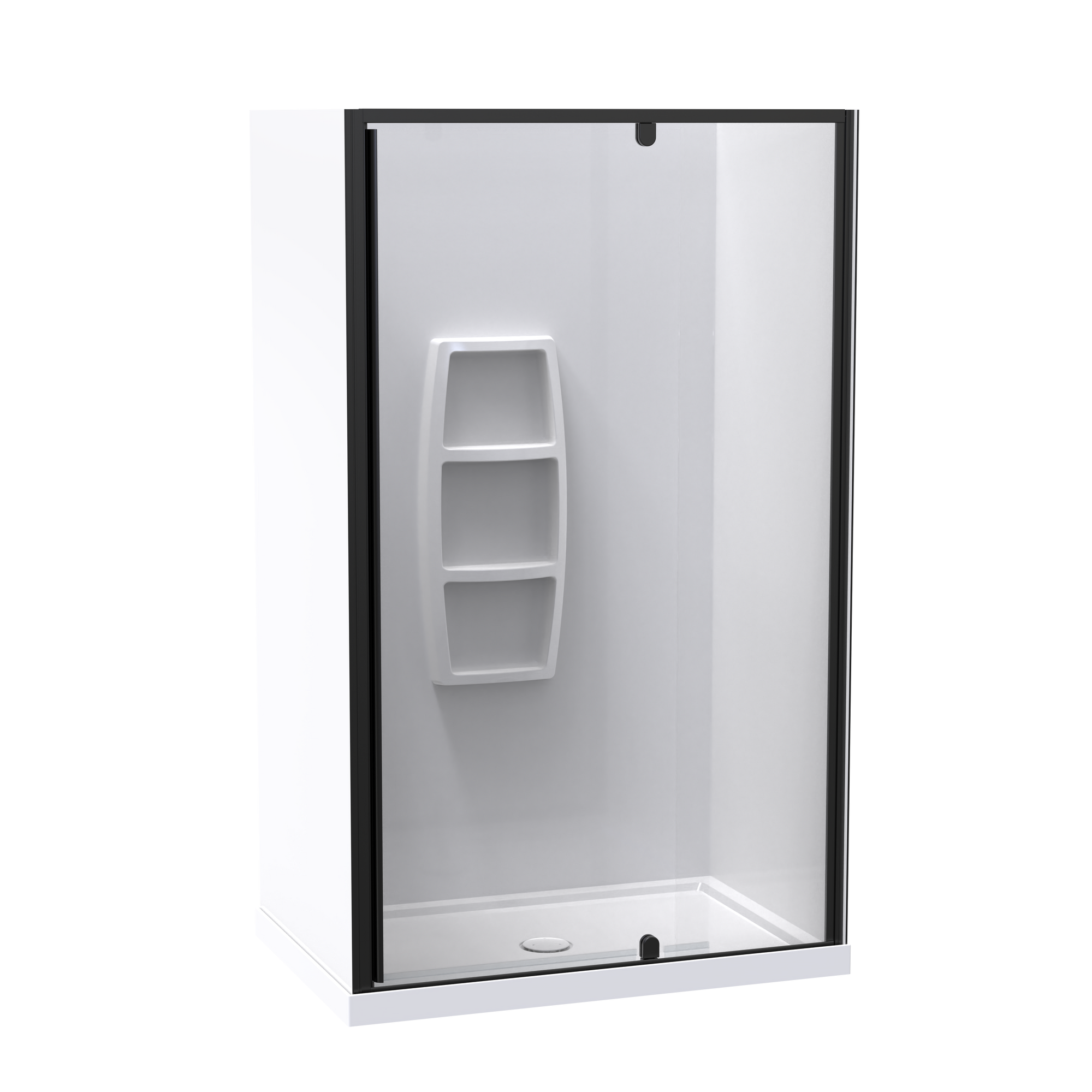 Sierra 800x1200 3 Sided Pivot Door Acrylic Wall Shower