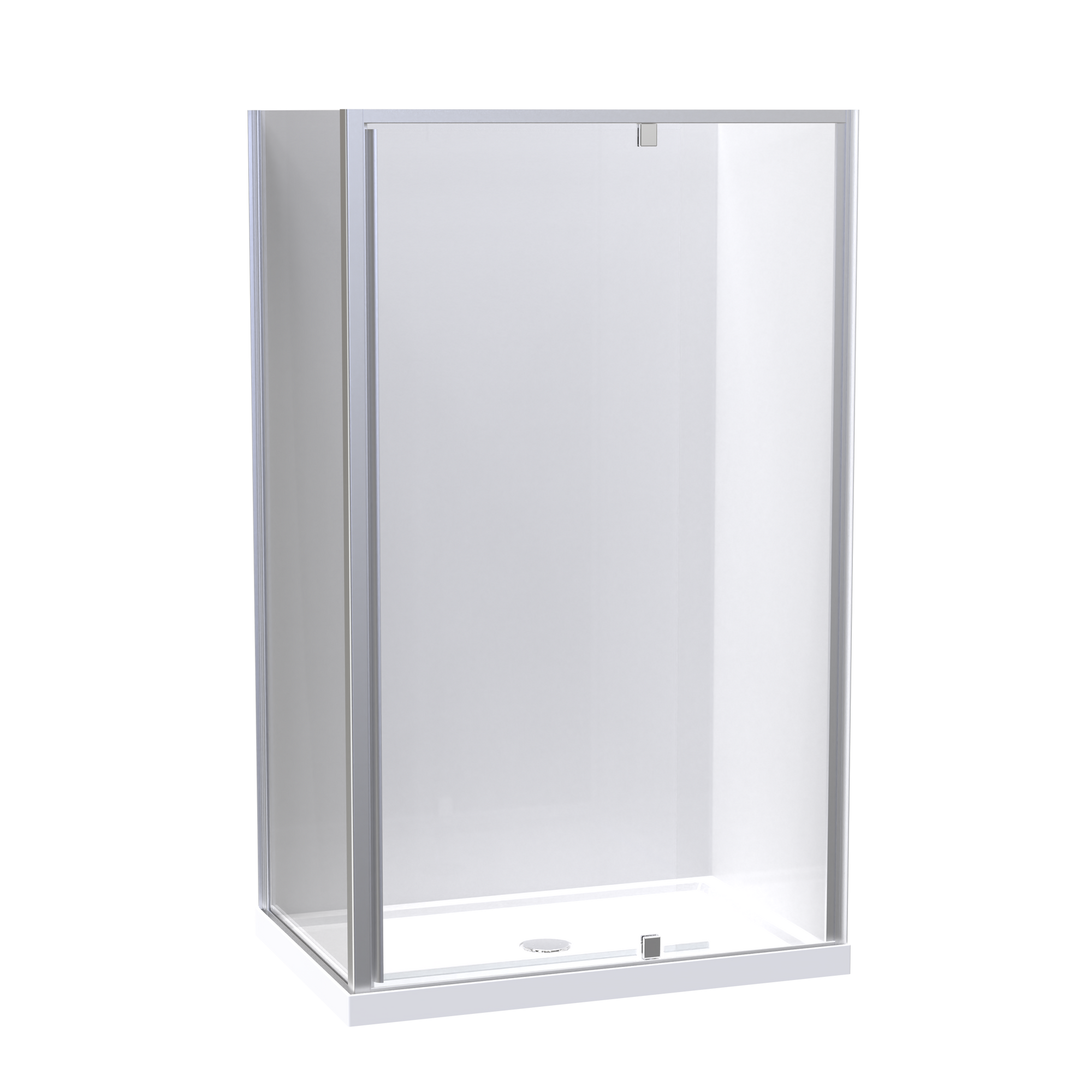 Sierra 800x1200 2 Sided Pivot Door Acrylic Wall Shower