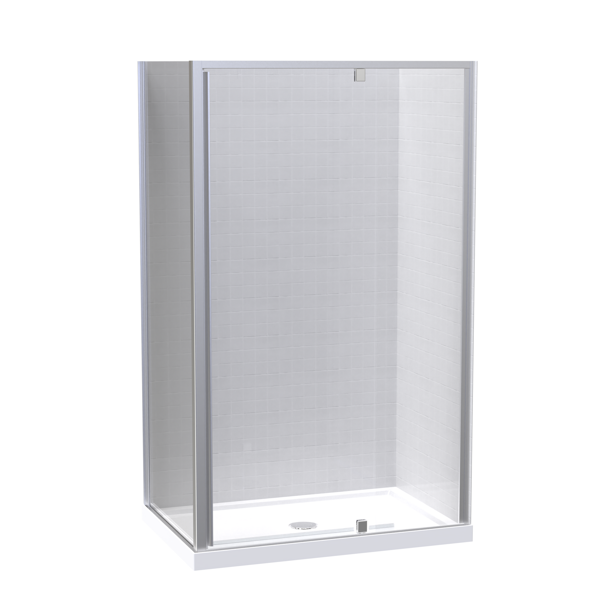 Sierra 800x1200 2 Sided Pivot Door Shower for Tiled Walls