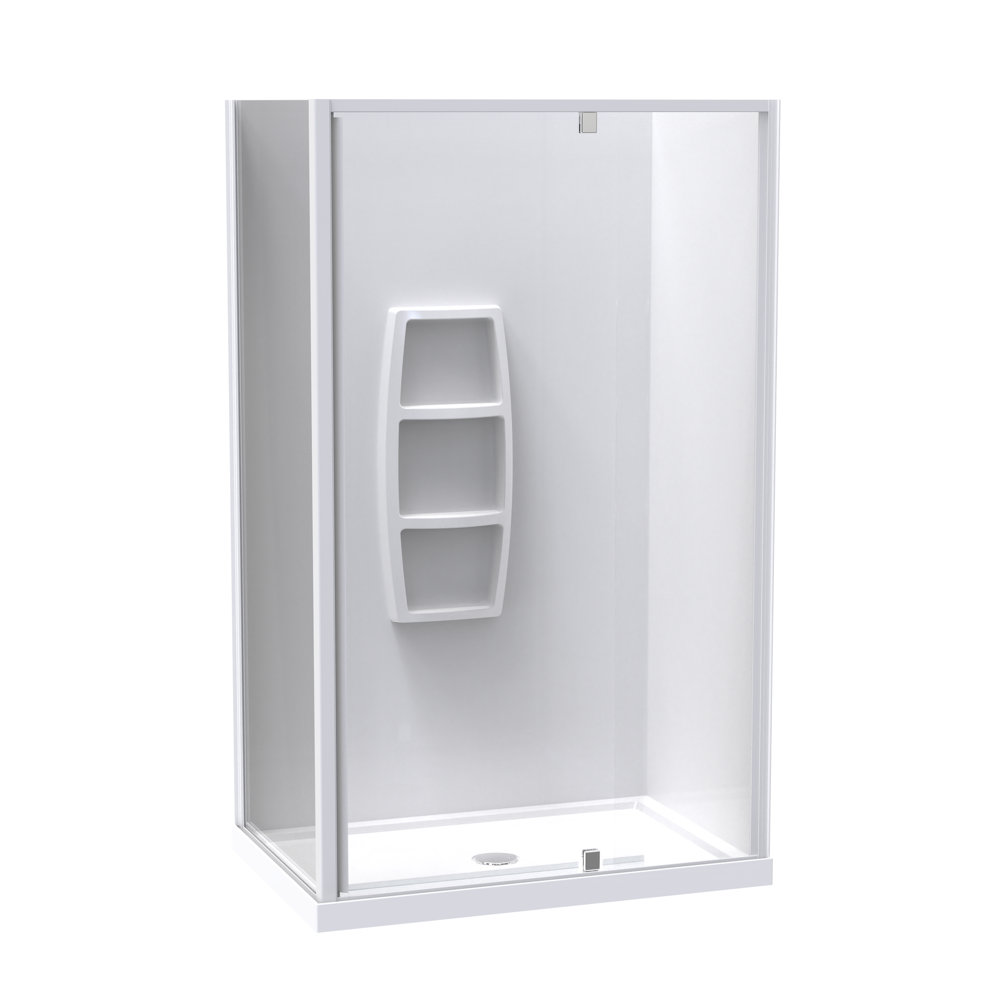 Sierra 800x1200 2 Sided Pivot Door Acrylic Wall Shower