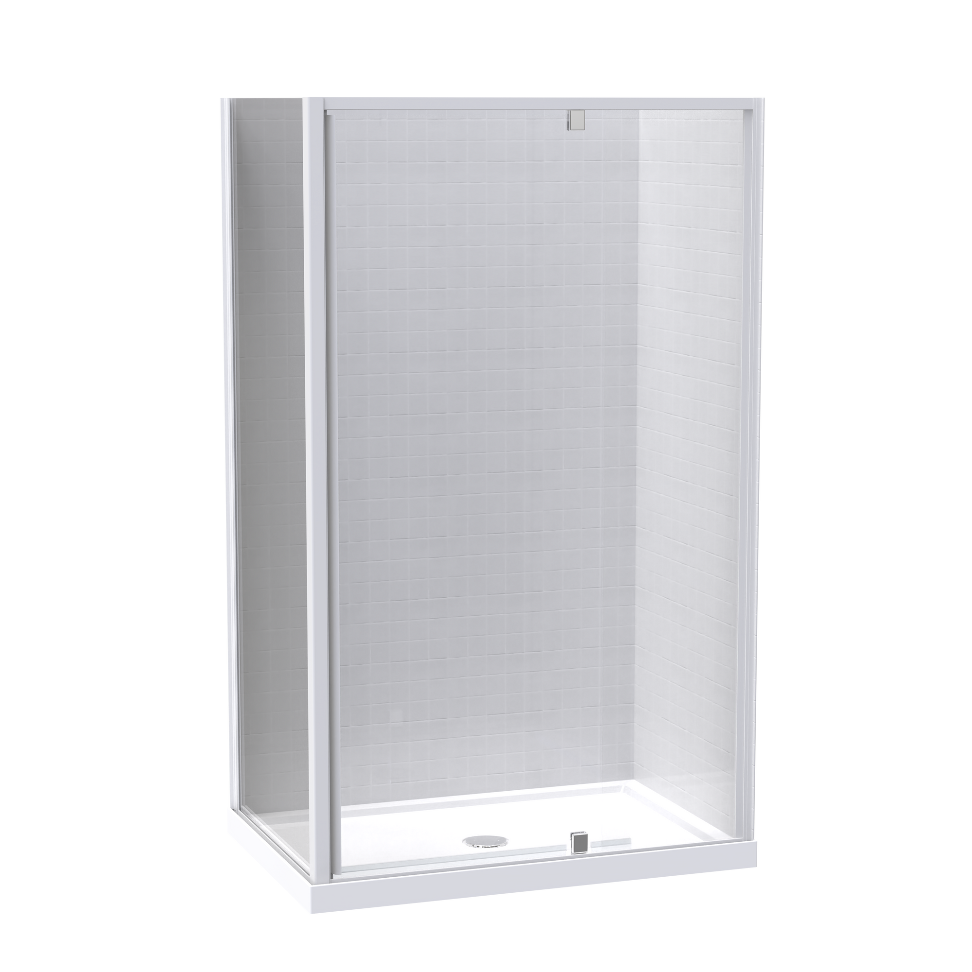 Sierra 800x1200 2 Sided Pivot Door Shower for Tiled Walls