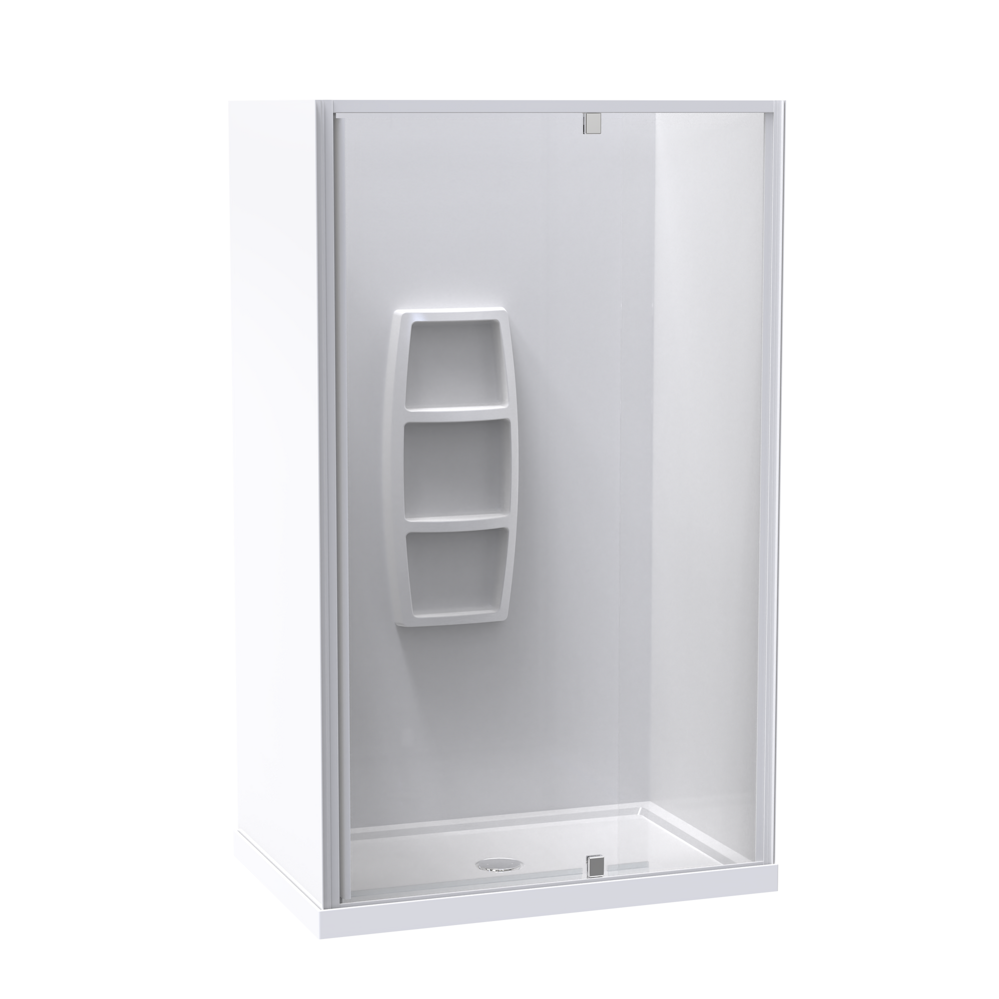 Sierra 800x1200 3 Sided Pivot Door Acrylic Wall Shower